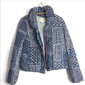 Pilcro Anthropologie Corduroy Puff Jacket Quilted